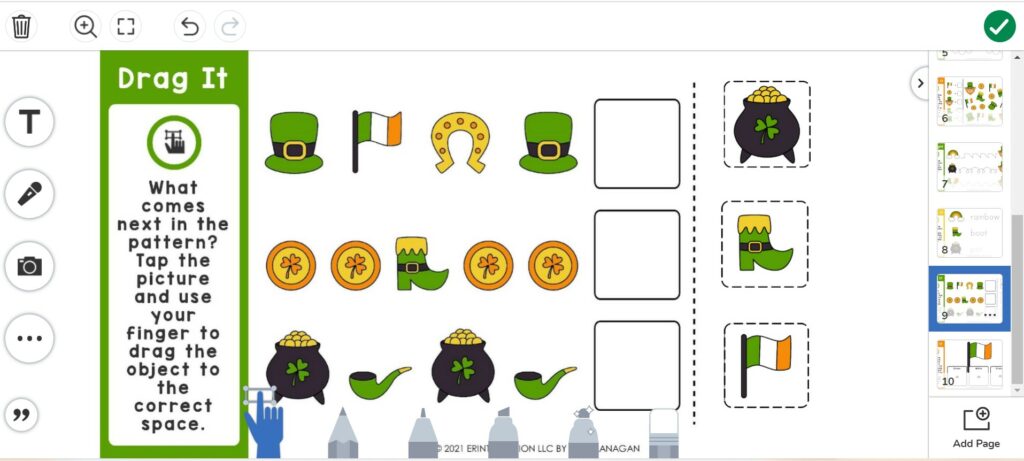 Seesaw Basics Saint Patrick's Day Screenshot 1