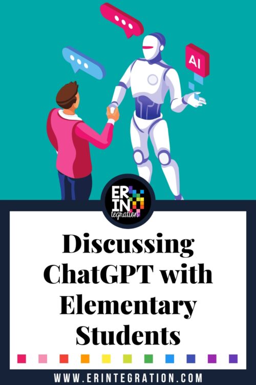 graphic of an AI chatting with a person