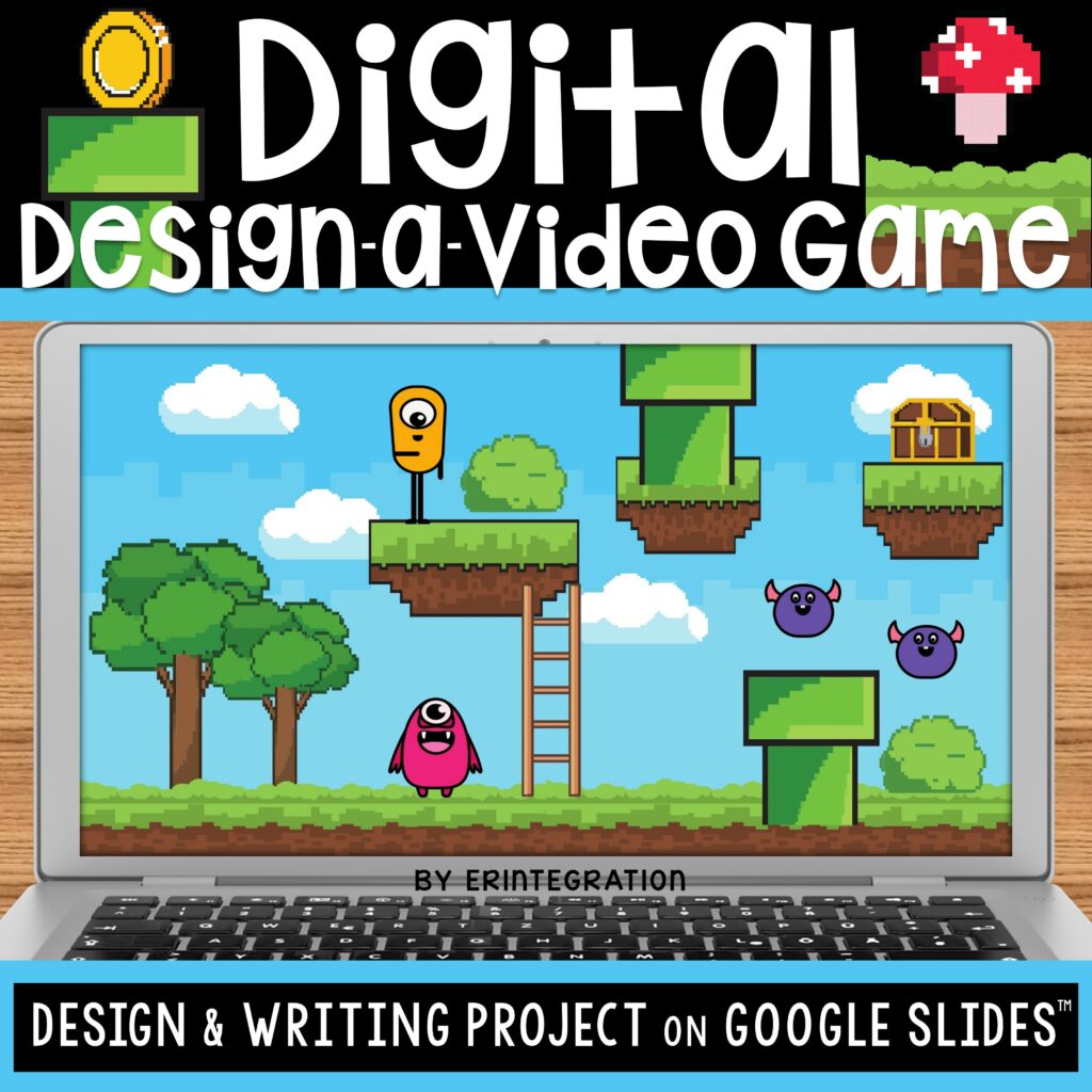 Design Your Own Video Game Technology & Writing Activity on Google Slides